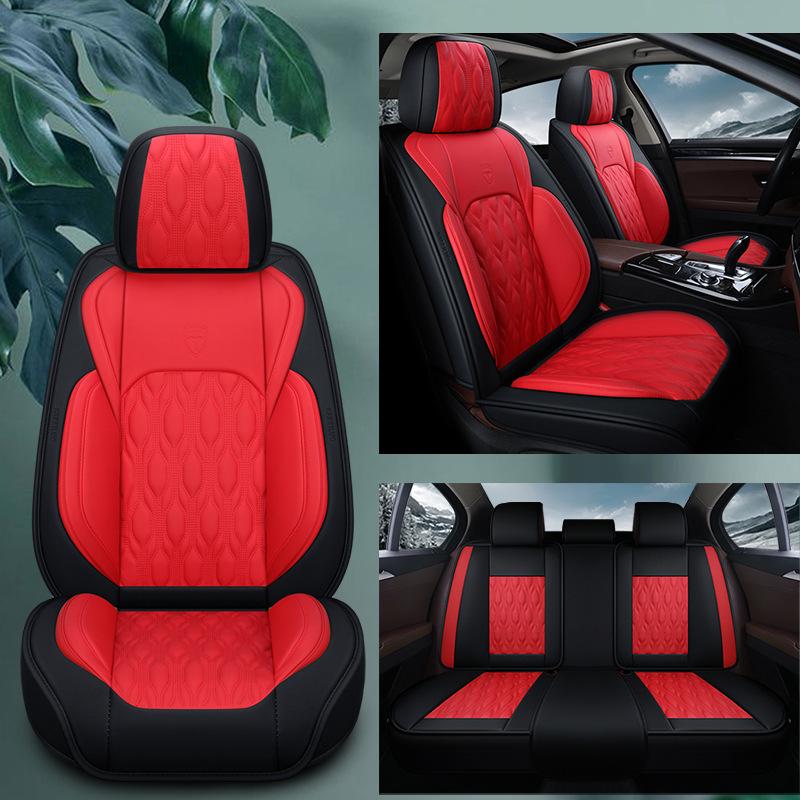 New Seamless Full Leather Universal Car Seat Cushion for All Seasons