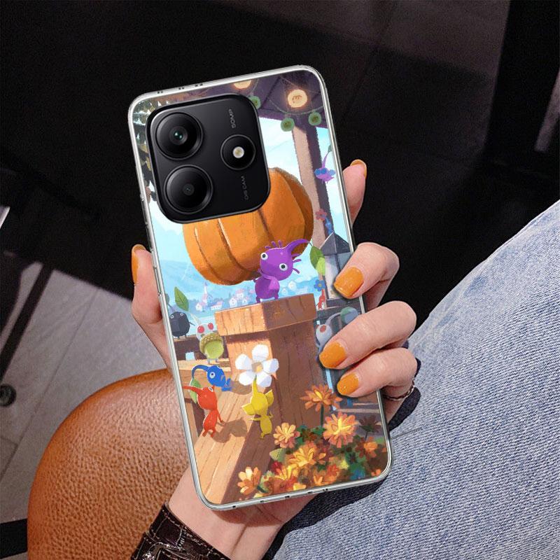 Game P-PikminS 4 Phone Case For Xiaomi Redmi Note 15 14 13 12S 12 11 Pro Plus 14S 11S 11E 10 10S 11T 5G Personalized Cover Redmi