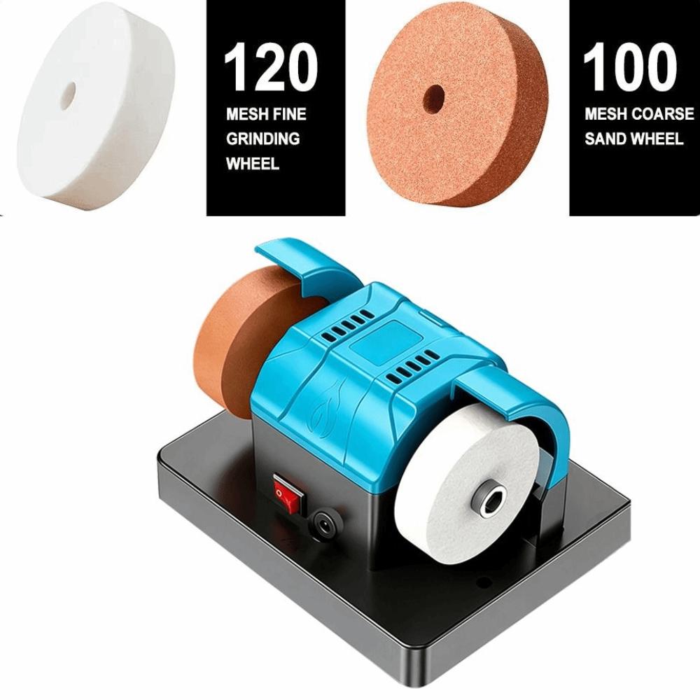 Dual Wheel Electric Sharpener Automatic Electric Polishing Machine Mini Bench Grinder Power Tool