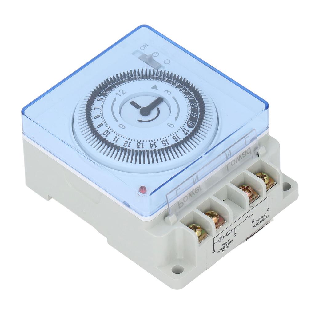 24 Hour Mechanical Time Switch Automatic Power Off Quick Connect Timer Switch for Lighting Control