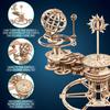 Ugears Mechaniczny Tellurion 70167 Drewniane Rękodzieło Modelarstwo Bez Kleju i Narzędzi dla Dorosłych Dzieci Puzzle, i Zestaw, Wymagane, i