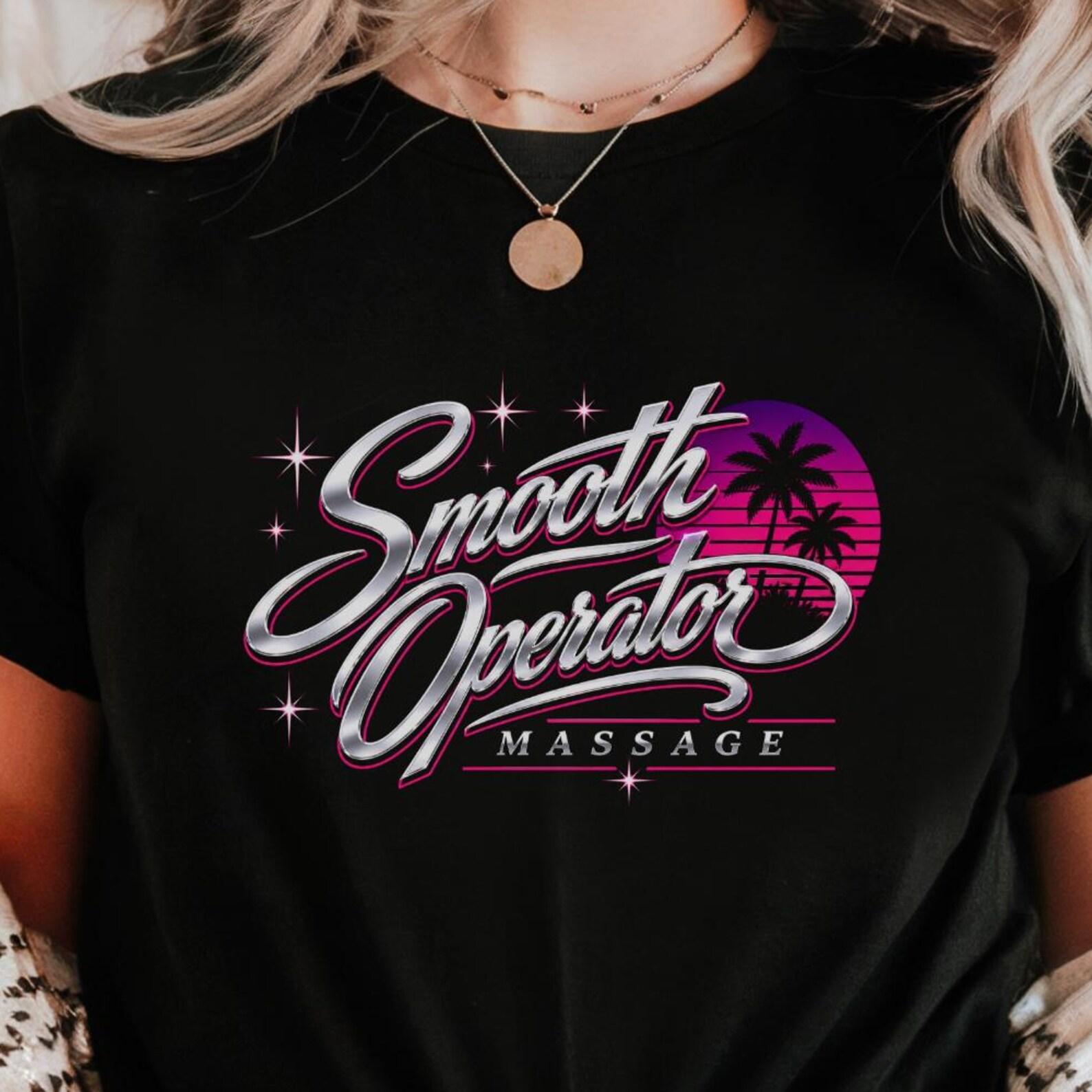 Smooth Operator Massage Shirt | Retro 80s Vaporwave Tee | Synthwave Neon Typography 3XL