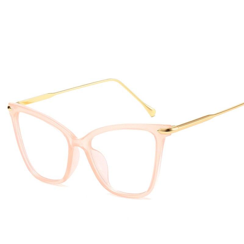 Ladies Retro Cat Eye Anti Blue Light Computer Glasses Reading And Playing Games To Protect Eyes