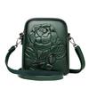 Borsa a tracolla casual in stile country con motivo floreale di rosa per il pendolarismo, con design elegante, piccola borsa a spalla per il resto