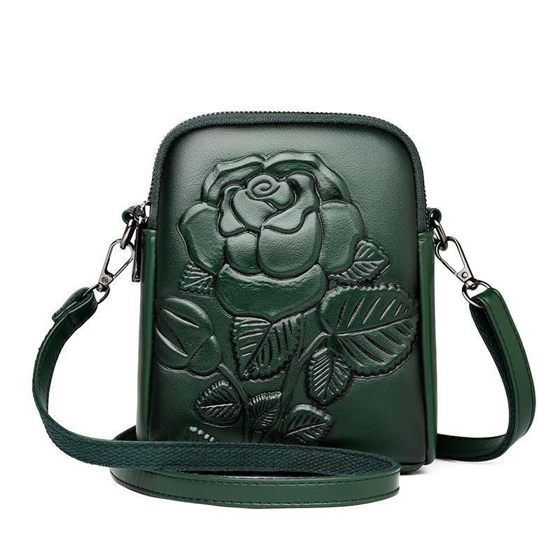 Borsa a tracolla casual in stile country con motivo floreale di rosa per il pendolarismo, con design elegante, piccola borsa a spalla per il resto