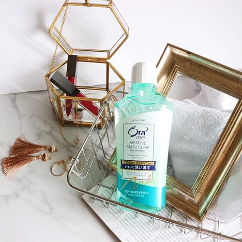 Ora2 Me Mouthwash Stain Clear Floral White Tea Mouthwash 460mL