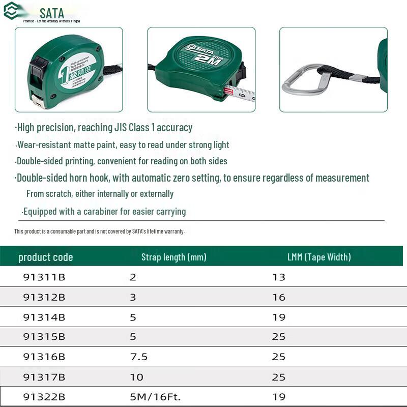 SATA Precision Tape Measure