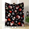 Santa and Snowflakes Pattern Blanket Print Blanket Soft and Cozy Perfect for the Living Room Bed Sofa or a Nap,gift