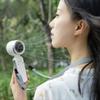 180 Degree Mini Handheld Fan 1200mAh Battery Hanging Neck Fan High Speed Turbo Fan  Outdoor