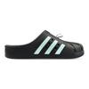 Adidas ADILETTE CLOGS Abrasion Resistant Closed Toe Slippers Unisex Black Green GZ5886(Team1311-)