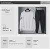 Men's 2024 Spring/Autumn Casual Sports Suit: Round Neck Sweatshirt Set with Plus Velvet