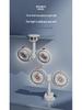 Dual-Headed Smart Clip & Wall-Mount Fan, Portable Low-Noise Circulation Desktop Fan for Home