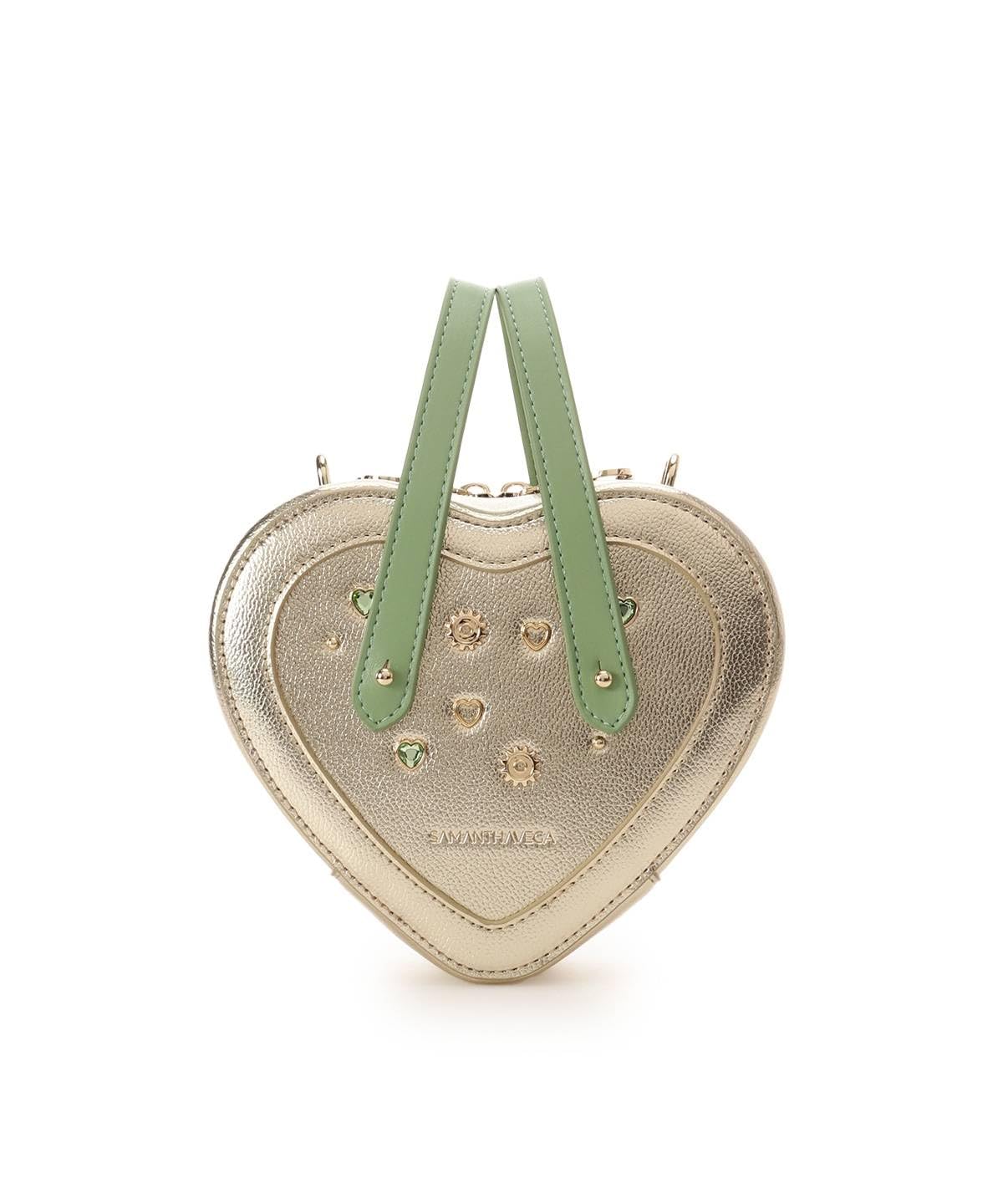 Сумка через плечо Samantha Vega, «Невероятные приключения ДжоДжо»:  Крестовый поход звёзд  [ДИО] Коллекция Сумка-на-плечо в форме сердца, Золотой, 000724201755566100