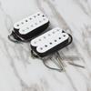 FLEOR Alnico 2 Humbucker Pickups HBA2 Electric Guitar Humbucker Neck and Bridge Pickup White Set,