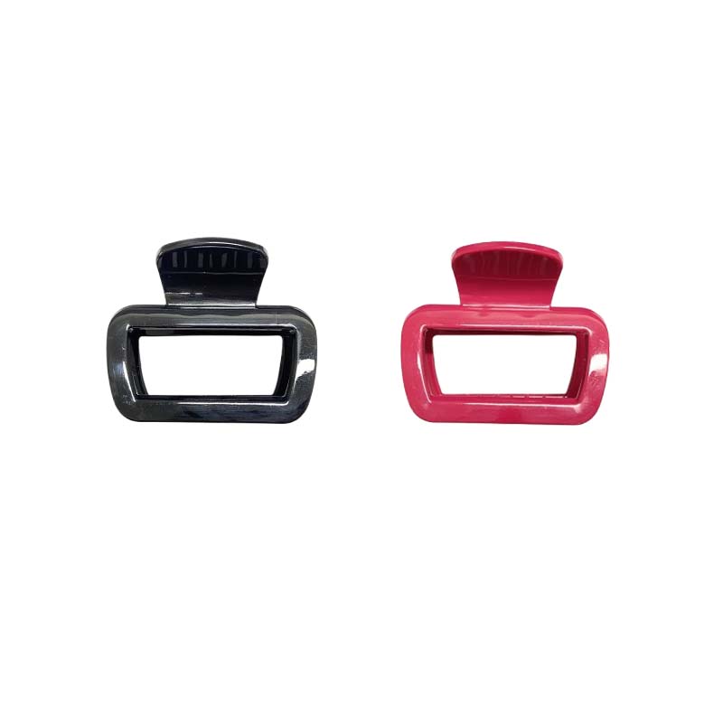 Trendy Suqare Soft Silicone Hair Claw Clips Flexible Anti Collision Shark Clip Protection Head Women's Non Fragile Accessories K