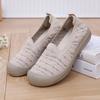 Spring New 2025 Women's Shoes Fashion Breathable Mesh Hollow Round Head Casual Shoes Women Non Slip Slip on Vulcanized Shoes
