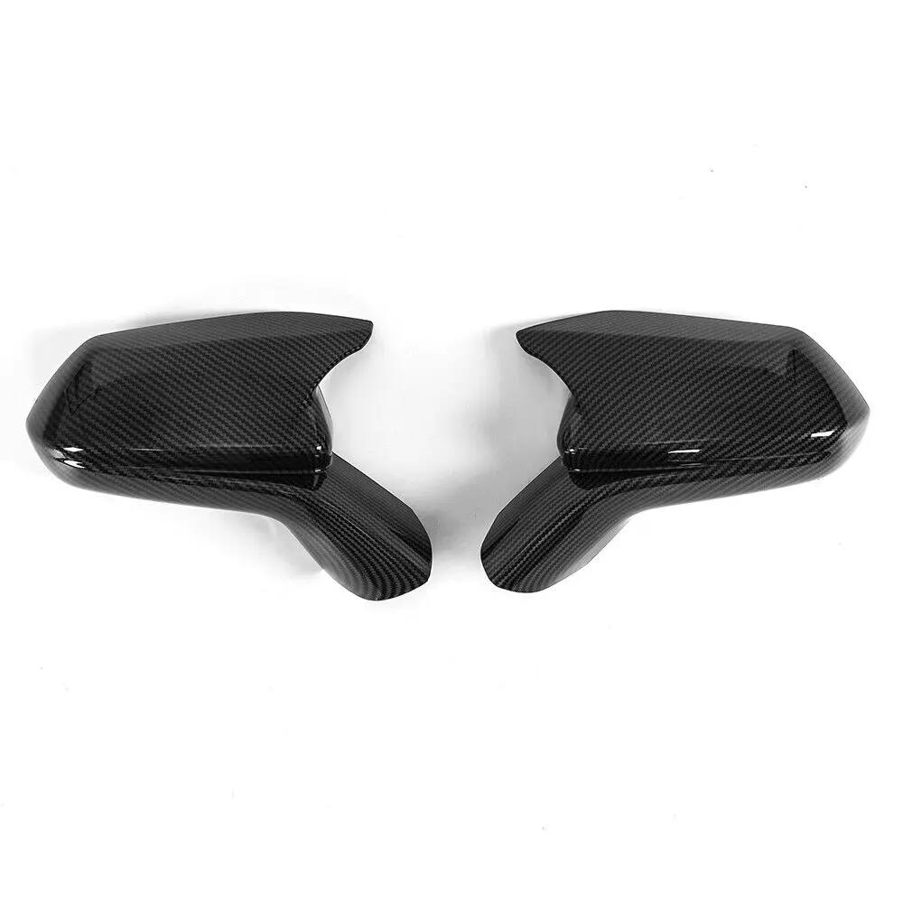 

For Chevy Camaro LT/SS/RS/ZL1 2016- ABS Car Rearview Side Mirror Cover Wing Cap Exterior Door Trim Adhesive Sticker Parts Carbon Look