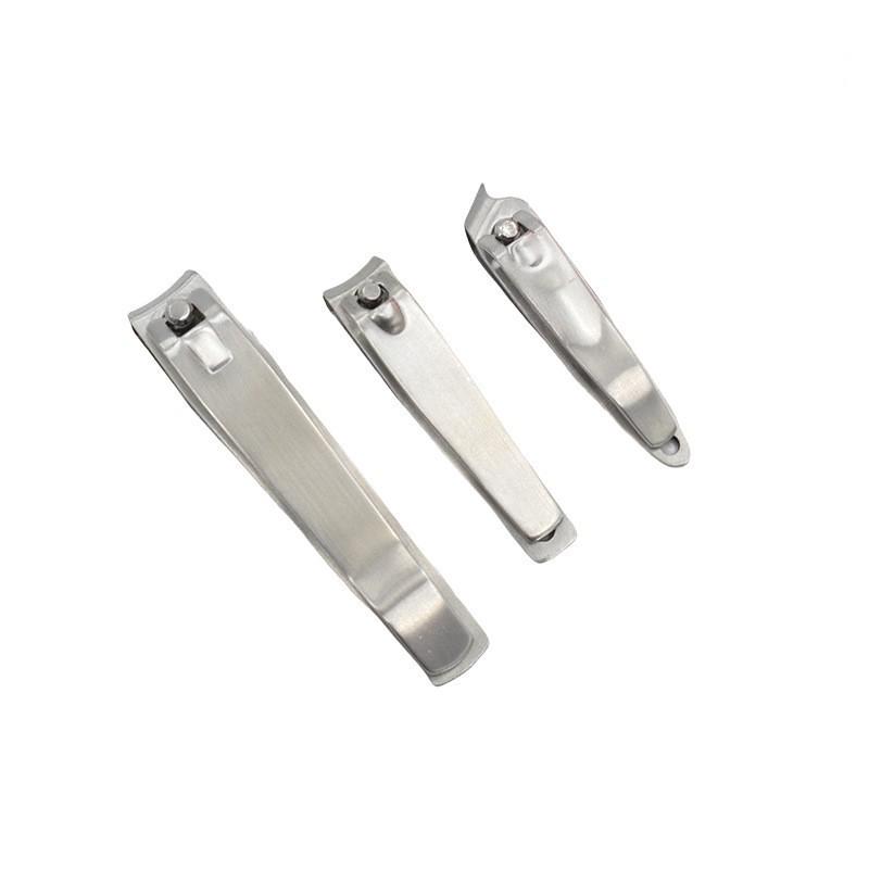 Stainless Steel Silver Nail Clipper Set: Large & Small Clippers for Home Use