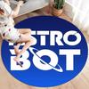 Tappeto Rotondo ASTRO BOT, Tappeto per Soggiorno Camera da Letto Divano Sala Giochi Decorazione, Tappetino Antiscivolo