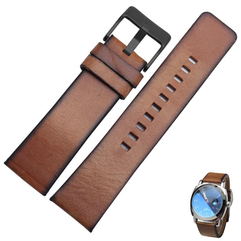 Quality Genuine Retro genuine Leather watchband men for DZ4343 DZ4323 DZ7406 watch strap vintage Italian leather 22mm 24mm 26mm