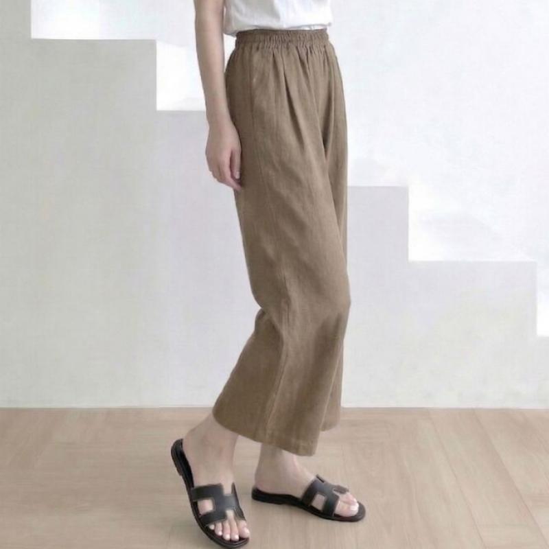 A+simple Women Cooling 8 10 Wide Straight Pants