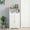 Bathroom Cabinet, Free Standing Bathroom Storage Cabinet with 2 Drawers and Adjustable Shelf, Small Bathroom Storage Unit, White