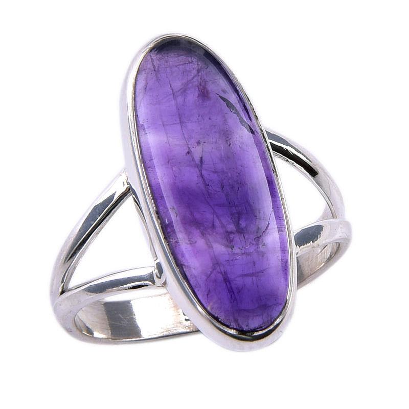 Natural Cacoxenite Gemstone 925 Solid Sterling Silver Jewelry Ring Size 7 W5C64