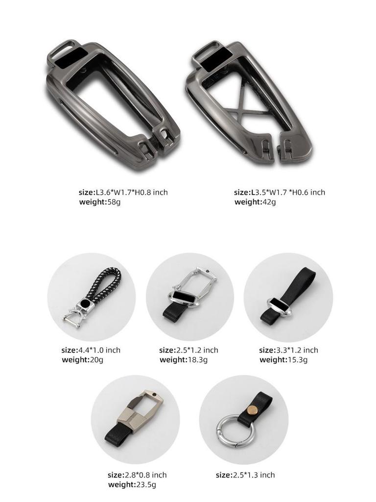 BMW Key Case & Keychain for 1, 3, 5, 7 Series, 320li, 525, X1, X3, X5 Models