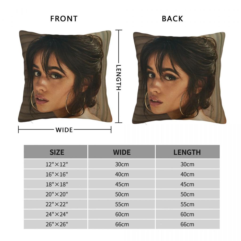 Singer Camila Cabello Pillowcase Printing Fabric Cushion Cover Decorative Throw Pillow Case Cover Home Dropshipping 40X40cm