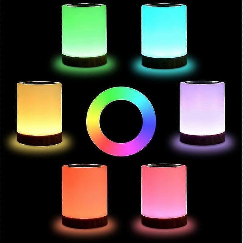 Touch Table Lamp, Dimmable Bedside Lamp With Warm White Light