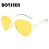 BOYSEEN Ultra Light Titanium Polarized Sunglasses Photochromic Frameless Sun Glasses Driving Fishing Goggles For Day And Night