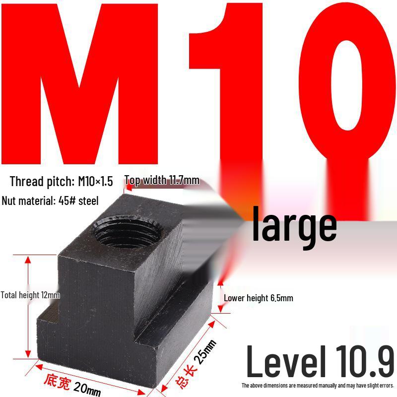 Kangfei 45# Steel T-Nut for M6-M20 Bolts
