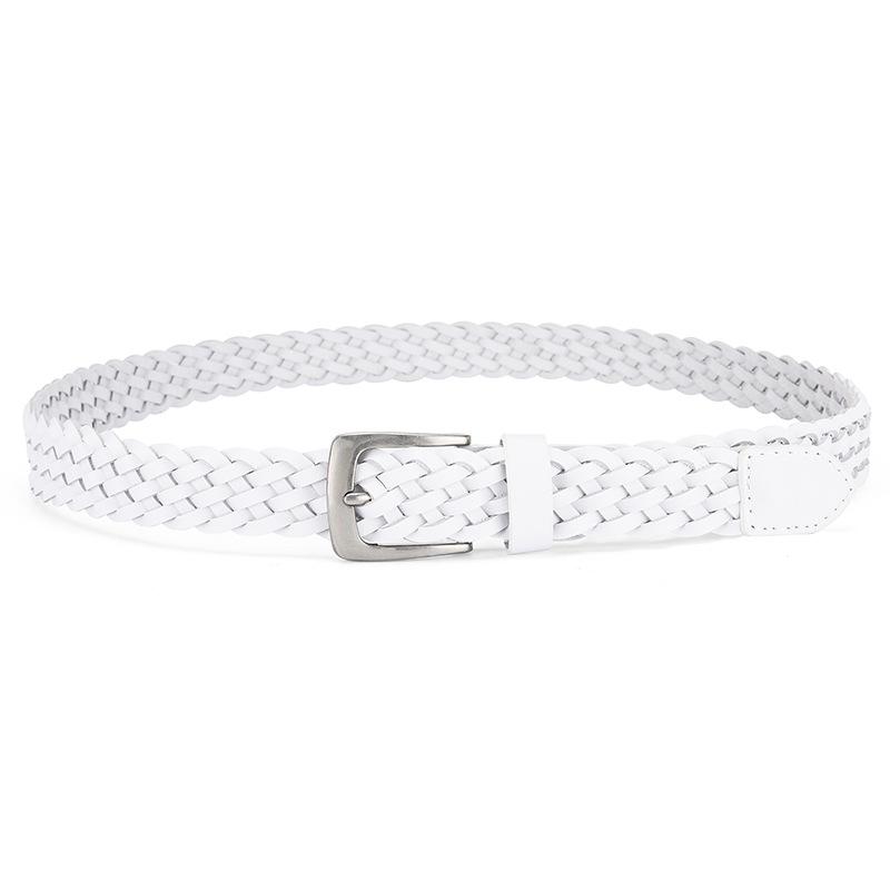 Belt Men'S First Layer Cowhide Trendy Women'S Belt Genuine Leather Woven Belt Women'S Genuine Leather White Belt Women'S Decoration
