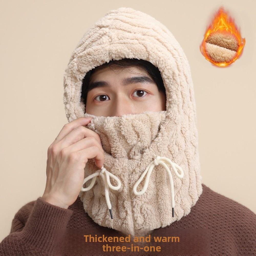 Warm Scarf Mask Integrated Hat Windproof Neck Warmer New Hooded Hat  for Outdoor Cycling Skiing