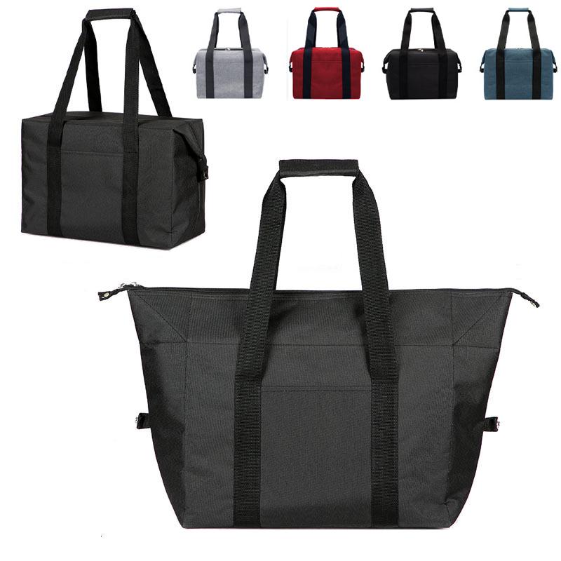 Large Capacity Insulated Grocery Picnic Cooler Bags Reusable Folding Fresh-Keeping Bag For Travel, Lunch, Camping, Food