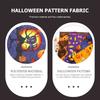 6pcs Pumpkin Ghost Fabric Heads DIY Material Cotton Quilting Decorative Halloween Themed Square Sewing Cloth