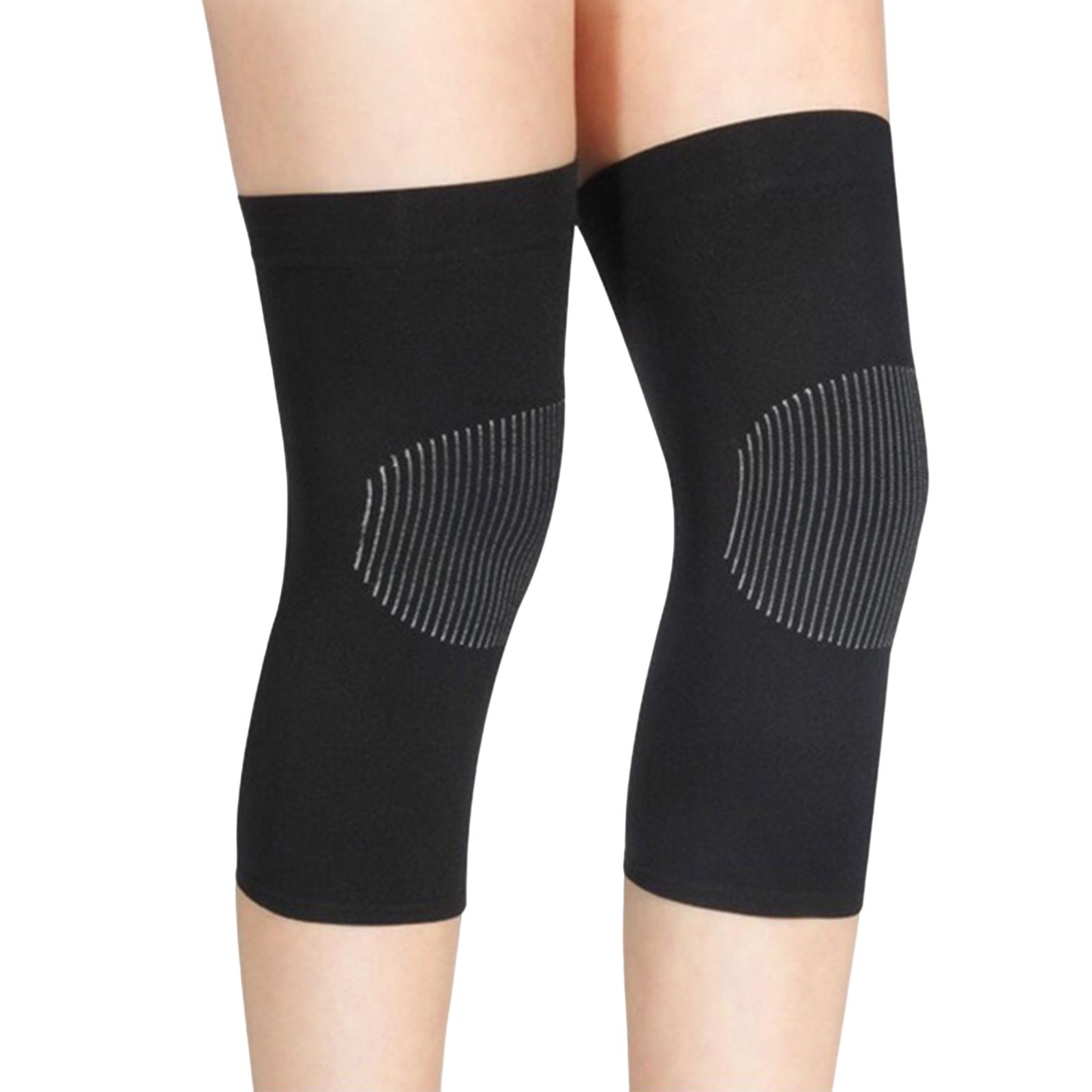 

1 Pair Soft Knee Protector Pads Knee Warmer For Cold Legs Breathable Thin Knee Pad For Keeping Warmth Use