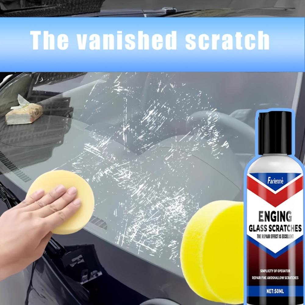 Glass Scratch Repair Wax - Glass Renewal Paste, Apply To Restore the Glass To Its Original State. It Is Suitable for Car Glass,