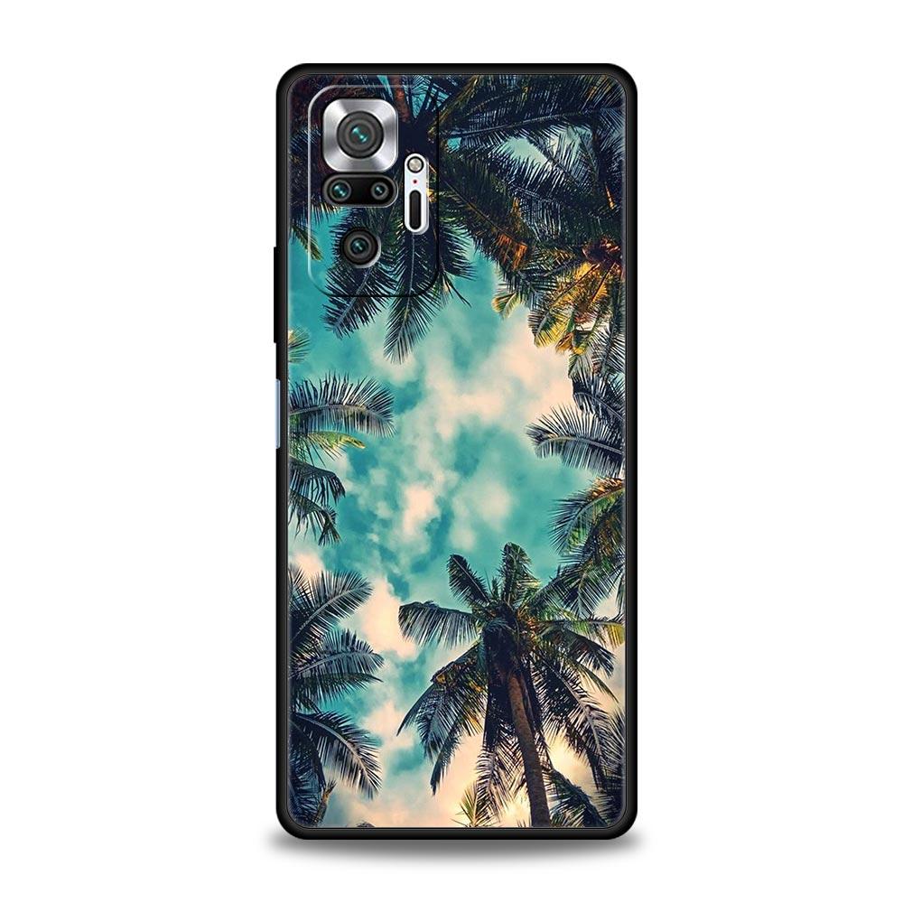 Coconut Palm Tree Phone Case For Xiaomi Redmi Note 14 13 12 5G 9S 9 10 11 Pro Plus 9T 14C 13C 12C 10C 9C 9A Soft Silicone Cover