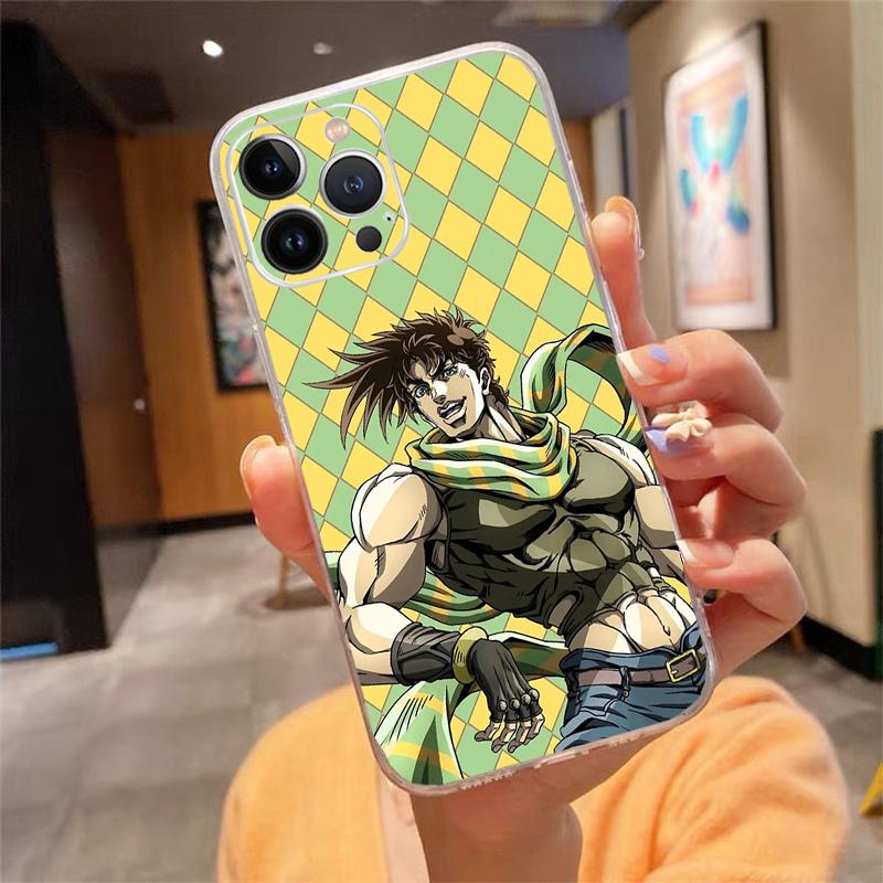 

Чехол для телефона Jotaro Anime jojo s bizarre adventure Carcasa Funda Для iPhone 16 15 13 14 11 12 Pro Max 16 14 12 13 Pro 15 Plus 16E iphone 16Pro