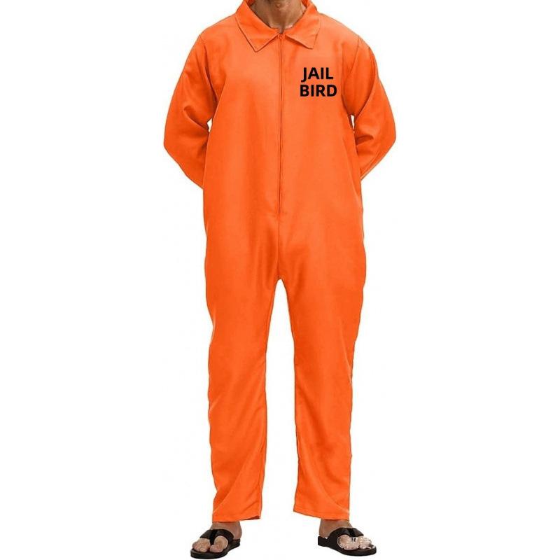 Halloween cos prisoner costume play uniform prisoner uniform prison uniform suit orange one-piece prisoner suit