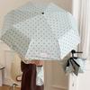 8-Rib Manual Folding Umbrella U-Shaped Handle Sun Umbrella Stylish UV Protection Umbrella  Summer