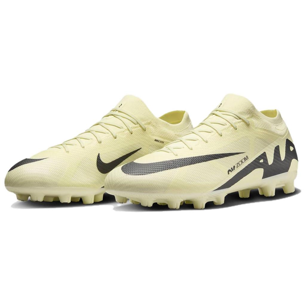 Nike Mercurial Vapor 15 Pro Laced HG (Rubber Short Studs) Artificial Grass Soccer Shoes Unisex Soccer Shoes Yellow Black DJ5602-700