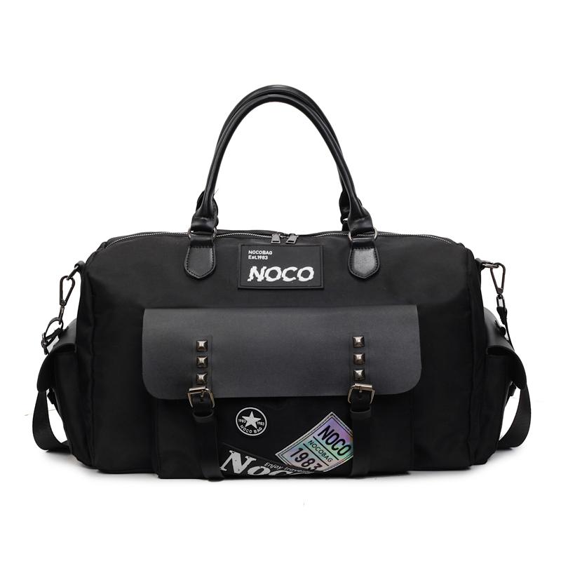 

Rivet Travel Luggage Storage Bag Large Capacity Waterproof Crossbody Outdoor Sports Fitness Bag чорний