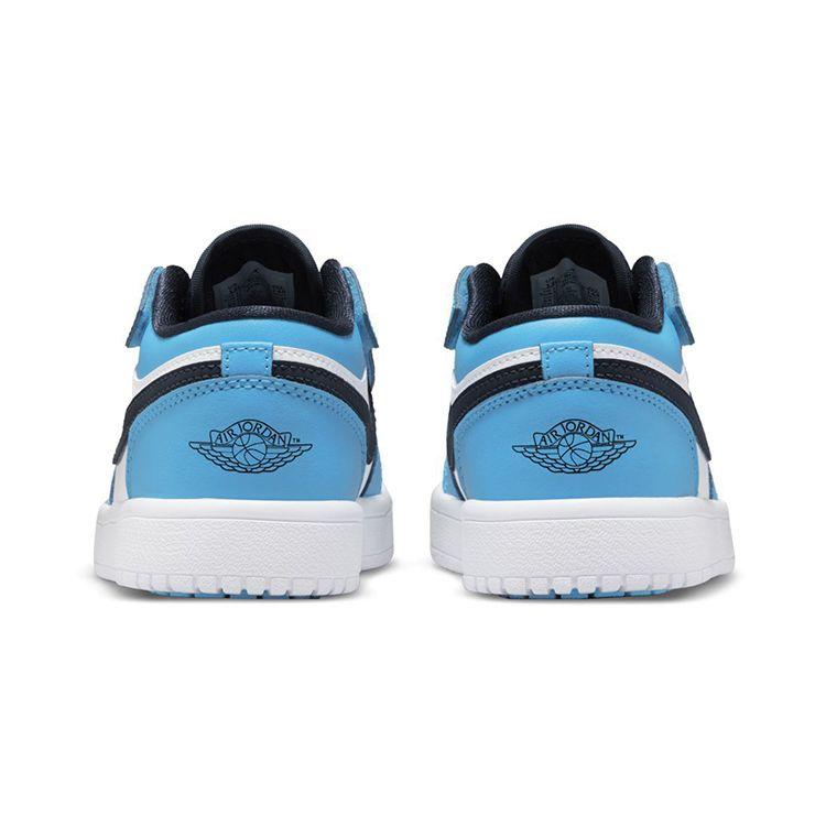 Air Jordan 1 Low ALT PS UNC Kids Sneakers White Dark-Powder-Blue Obsidian BQ6066-144