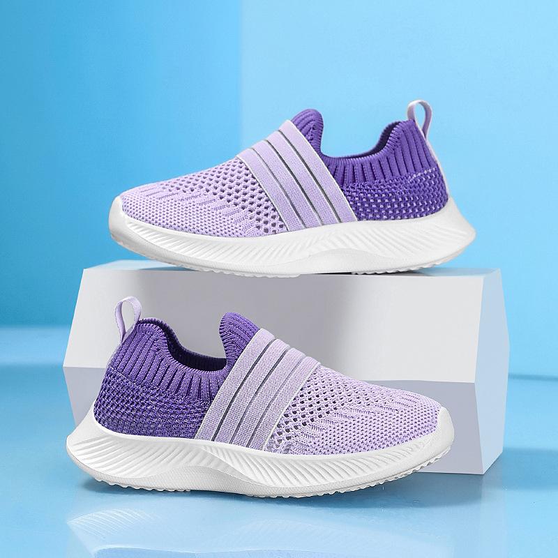 Classmates Boys and girls single mesh shoes summer thin breathable mesh one pedal soft sole casual children's sports shoes