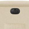 Electric Recliner Chair Cream Fabric