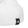 Adidas Golf Brim Knit White Women's Pom-Pom Beanie,