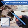 Magnetic Bottom Spiral Design Hook Retractor Anti-skid Handle Tube Storage Detachable Stainless Steel Fish Hook Remover Fishing Equipment