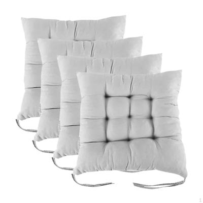 4 Dining Chair Cushions with 16 Fixed Points, Soft And Ties for Room.